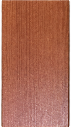 Cherry finish sample on solid wood