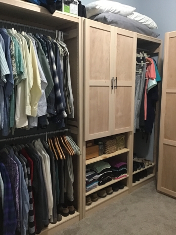 Solid Wood White Closet